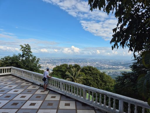 Ausblick vom Tempel über Chiang Mai